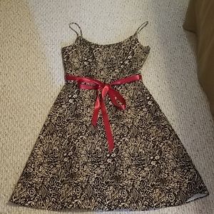 Spaghetti strap A line dress